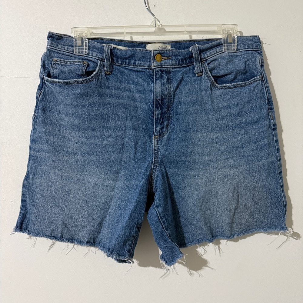 Universal Thread Light Blue Vintage High Rise Straight Denim Shorts